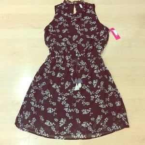 NWT Xhilaration black floral sleeveless dress